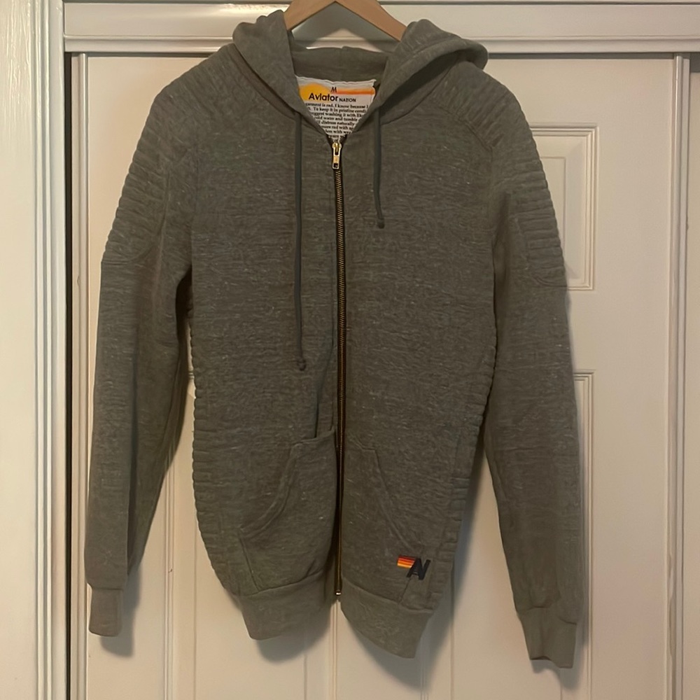 Aviator Nation Moto Zip Hoodie
